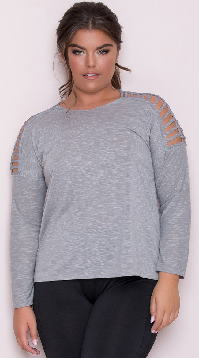 Yandy Plus Size Caged Active Top by Yandy STM