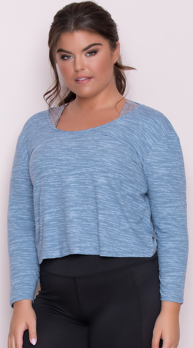 Yandy Plus Size Twisted Active Top by Yandy STM