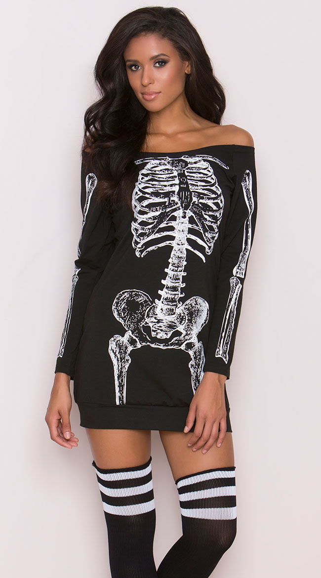 Yandy Skeleton T-Shirt Dress Costume by Yandy LA